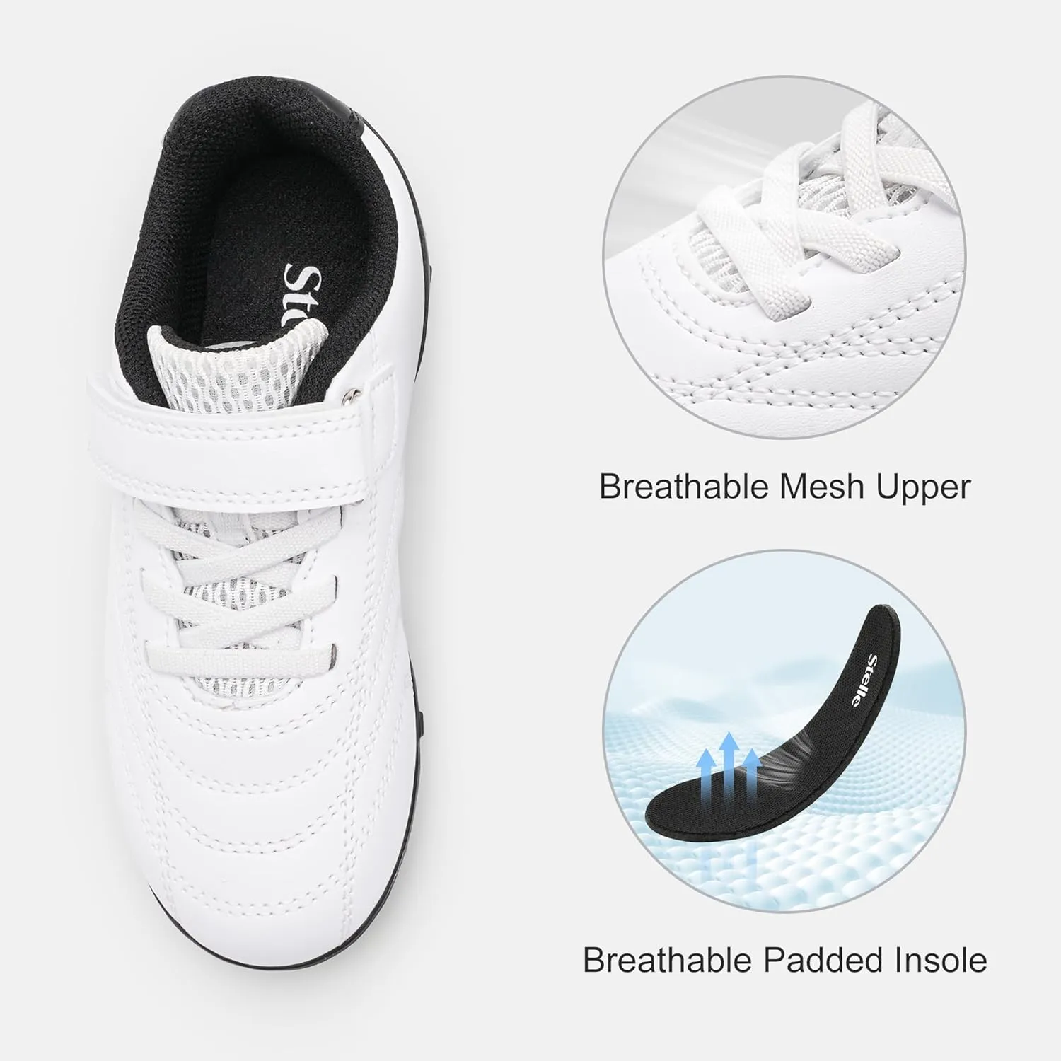 Stelle Boys Girls Indoor Soccer Shoes Kids Turf Shoes Baseball/Softball Futsal Athletic Cleats for Toddler/Little/Big Kid
