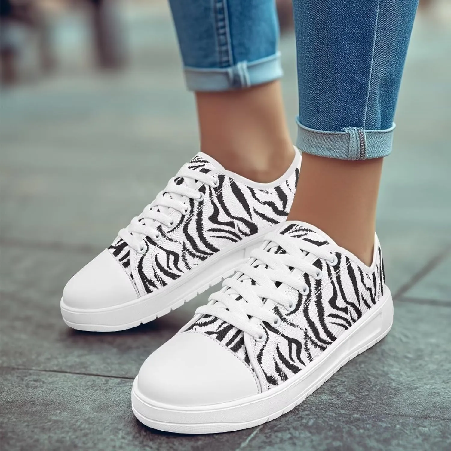 Summer Womens & Men Casual Sneakers Fashion Adult Canvas Shoes with Flag Pattern