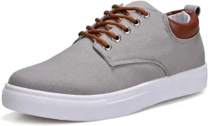 tazimall Mens Casual Shoes Large Size Canvas Shoes Low Top Sneakers