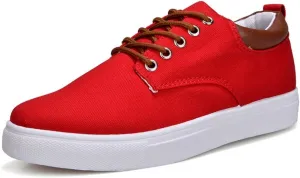 tazimall Mens Casual Shoes Large Size Canvas Shoes Low Top Sneakers