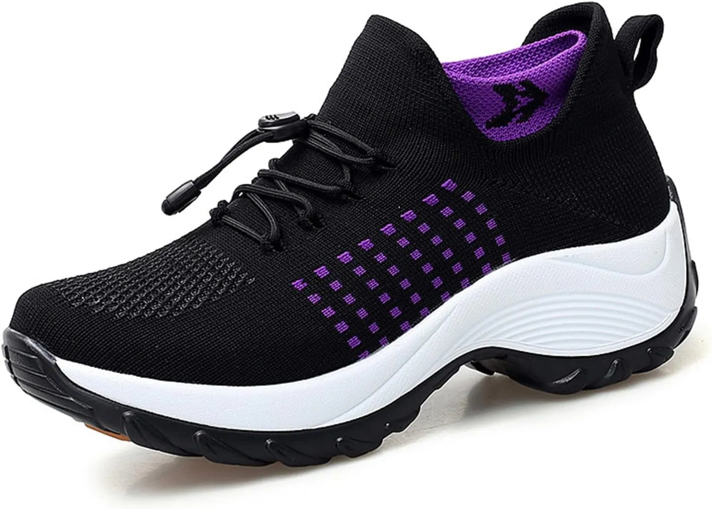 Tennis Shoes Womens Walking Sneakers for Women Black Loafers Women Closed Toe Indoor and Outdoor Christmas Tennis Shoes Comfortable Dressy Slip on