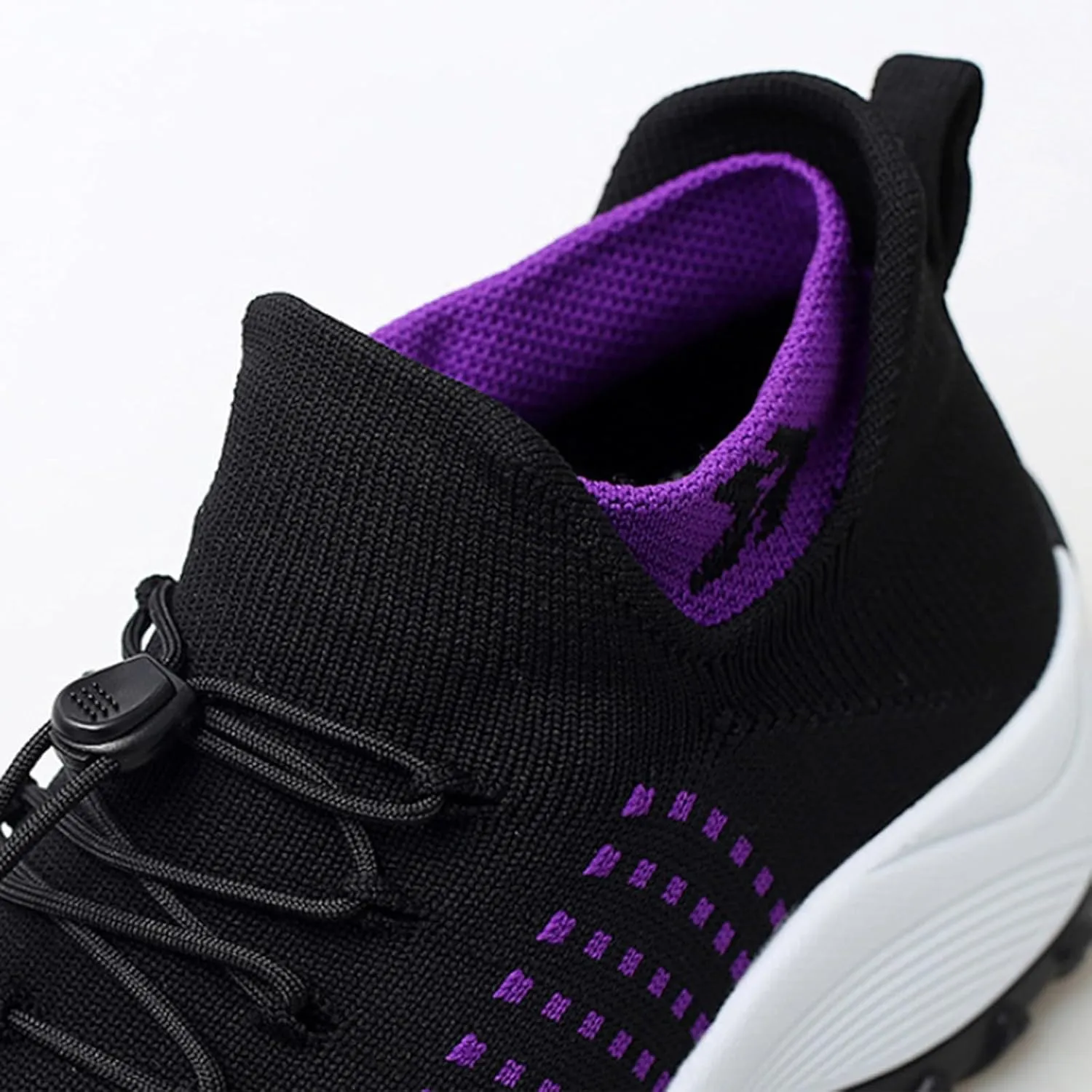 Tennis Shoes Womens Walking Sneakers for Women Black Loafers Women Closed Toe Indoor and Outdoor Christmas Tennis Shoes Comfortable Dressy Slip on