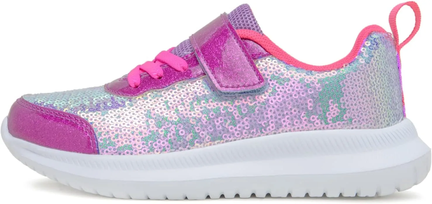 Toandon Toddler Kids Sneakers Sparkle Fashion Glitter Sequins Canvas Shoes