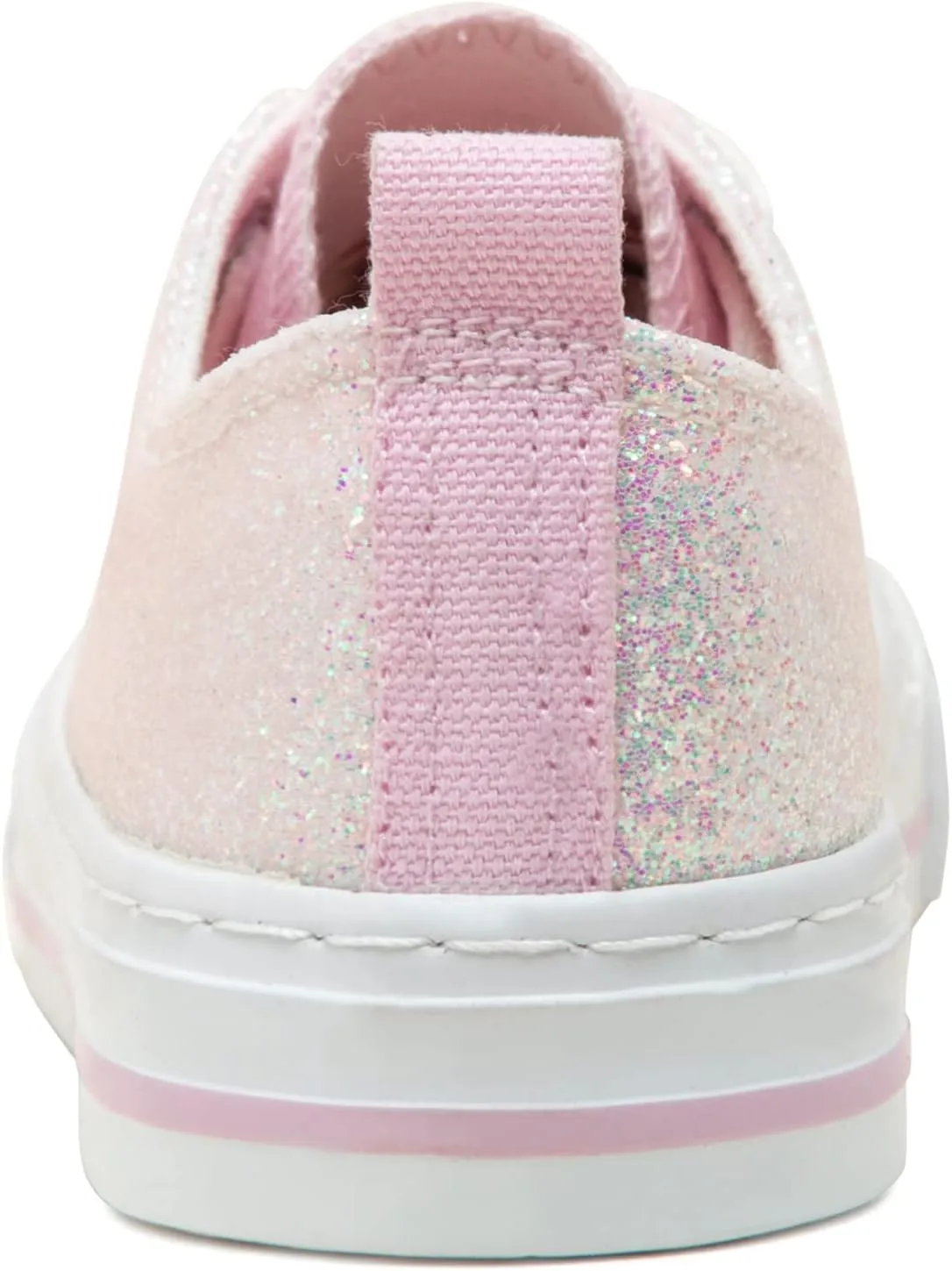 ToandonToddler Kids Sneakers Sparkle Fashion Glitter Sequins Canvas Shoes