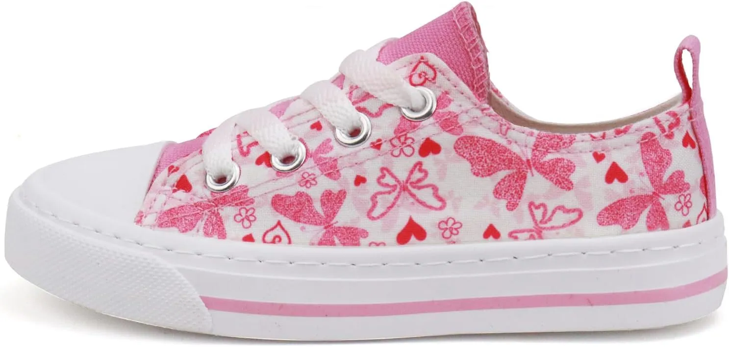 ToandonToddler Kids Sneakers Sparkle Fashion Glitter Sequins Canvas Shoes