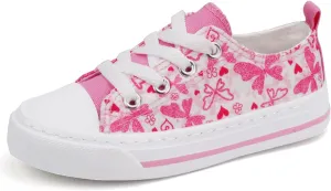 ToandonToddler Kids Sneakers Sparkle Fashion Glitter Sequins Canvas Shoes
