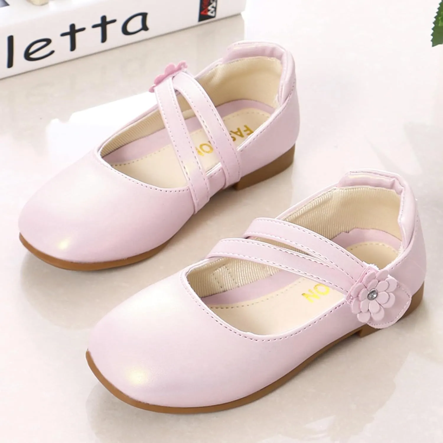 Toddler 10 Shoes Girls Little Girls Dress Shoes Ballet For Girls Wedding Party School Church Dress Slipper Boots Girls