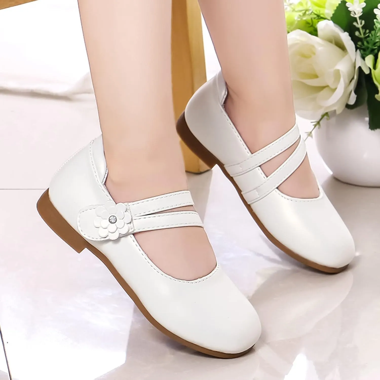 Toddler 10 Shoes Girls Little Girls Dress Shoes Ballet For Girls Wedding Party School Church Dress Slipper Boots Girls
