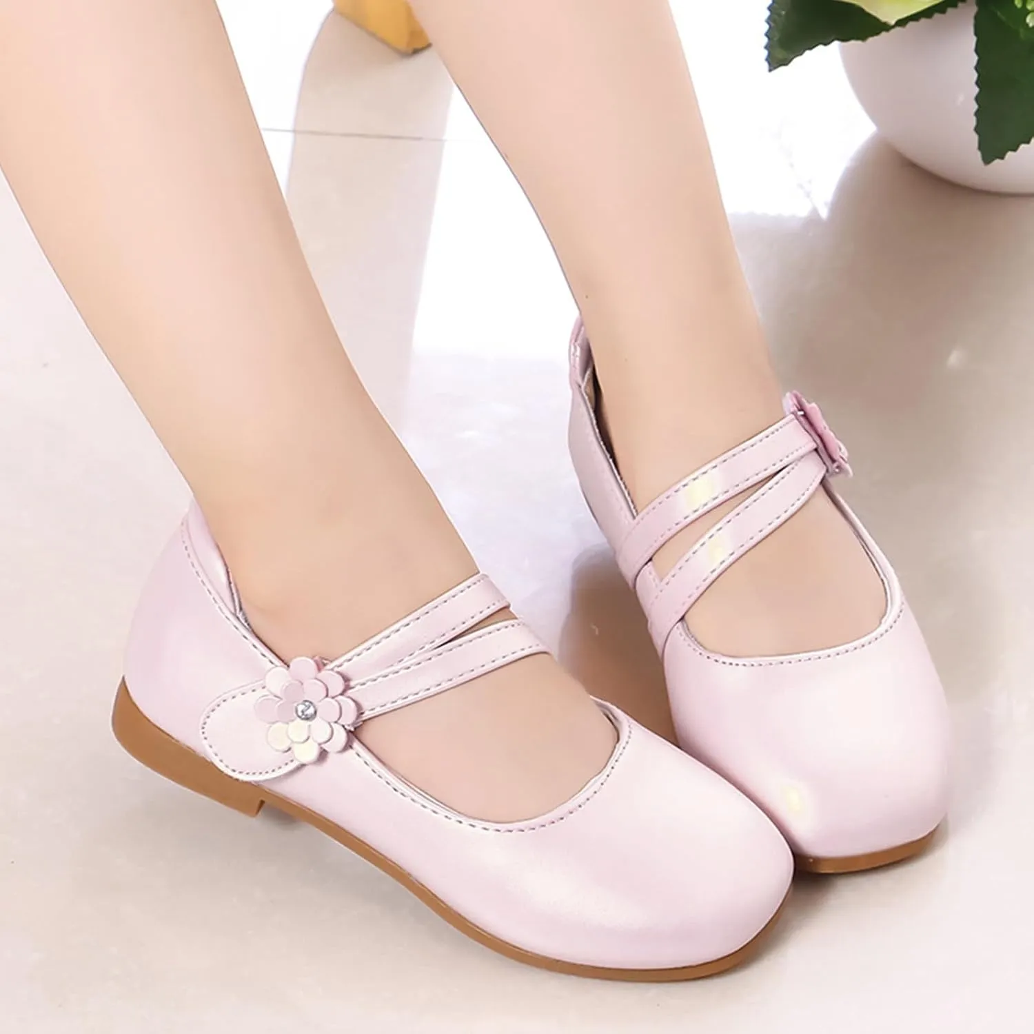 Toddler 10 Shoes Girls Little Girls Dress Shoes Ballet For Girls Wedding Party School Church Dress Slipper Boots Girls