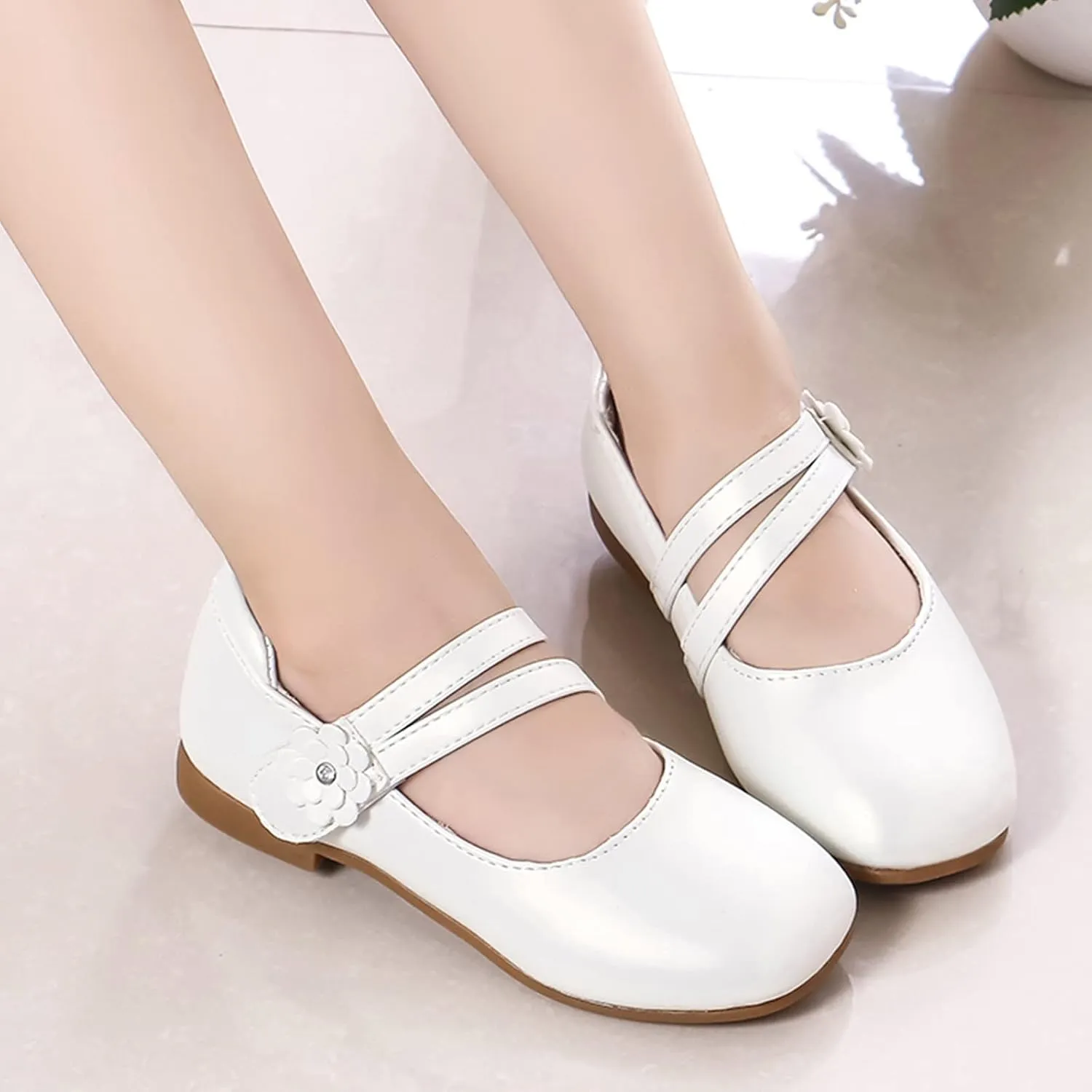 Toddler 10 Shoes Girls Little Girls Dress Shoes Ballet For Girls Wedding Party School Church Dress Slipper Boots Girls