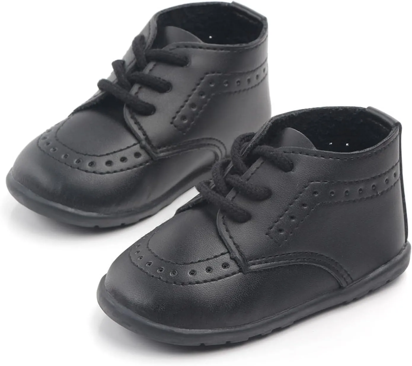 Toddler Baby Boys Girls High Tops Ankle Sneakers Anti-Slip PU Leather Moccasi Infant Newborn Prewalker Crib Shoes