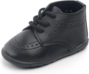 Toddler Baby Boys Girls High Tops Ankle Sneakers Anti-Slip PU Leather Moccasi Infant Newborn Prewalker Crib Shoes