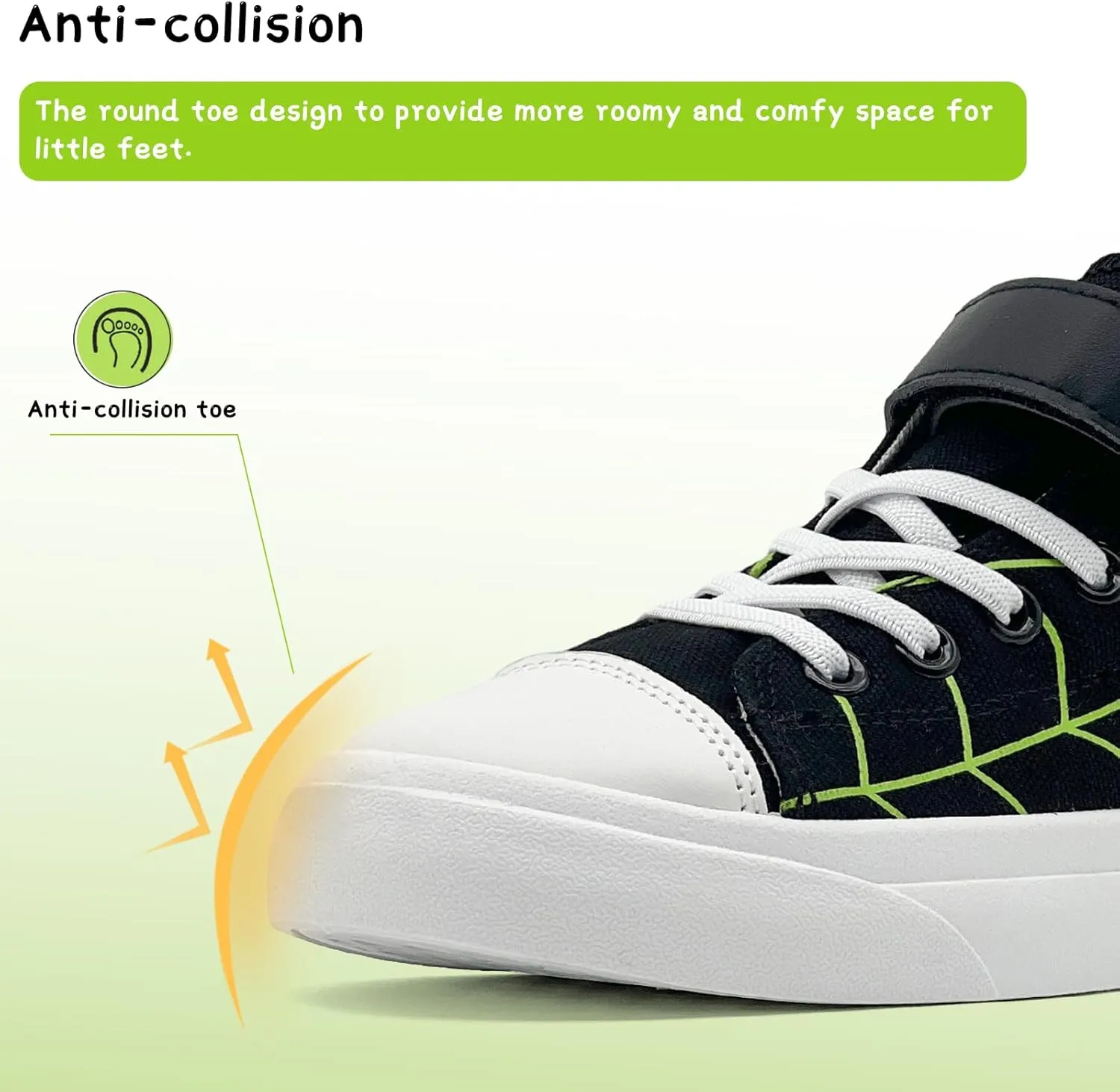 Toddler Boys Girls Shoes Kids High Top Canvas Sneakers Hook and Loops Lightweight Cartoon Casual Sneakers Walking Shoes