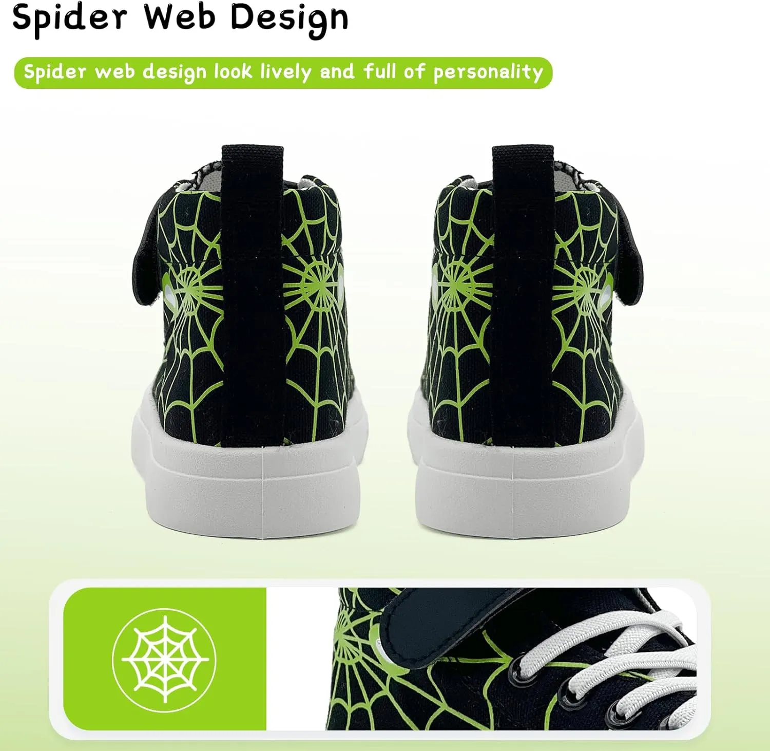 Toddler Boys Girls Shoes Kids High Top Canvas Sneakers Hook and Loops Lightweight Cartoon Casual Sneakers Walking Shoes