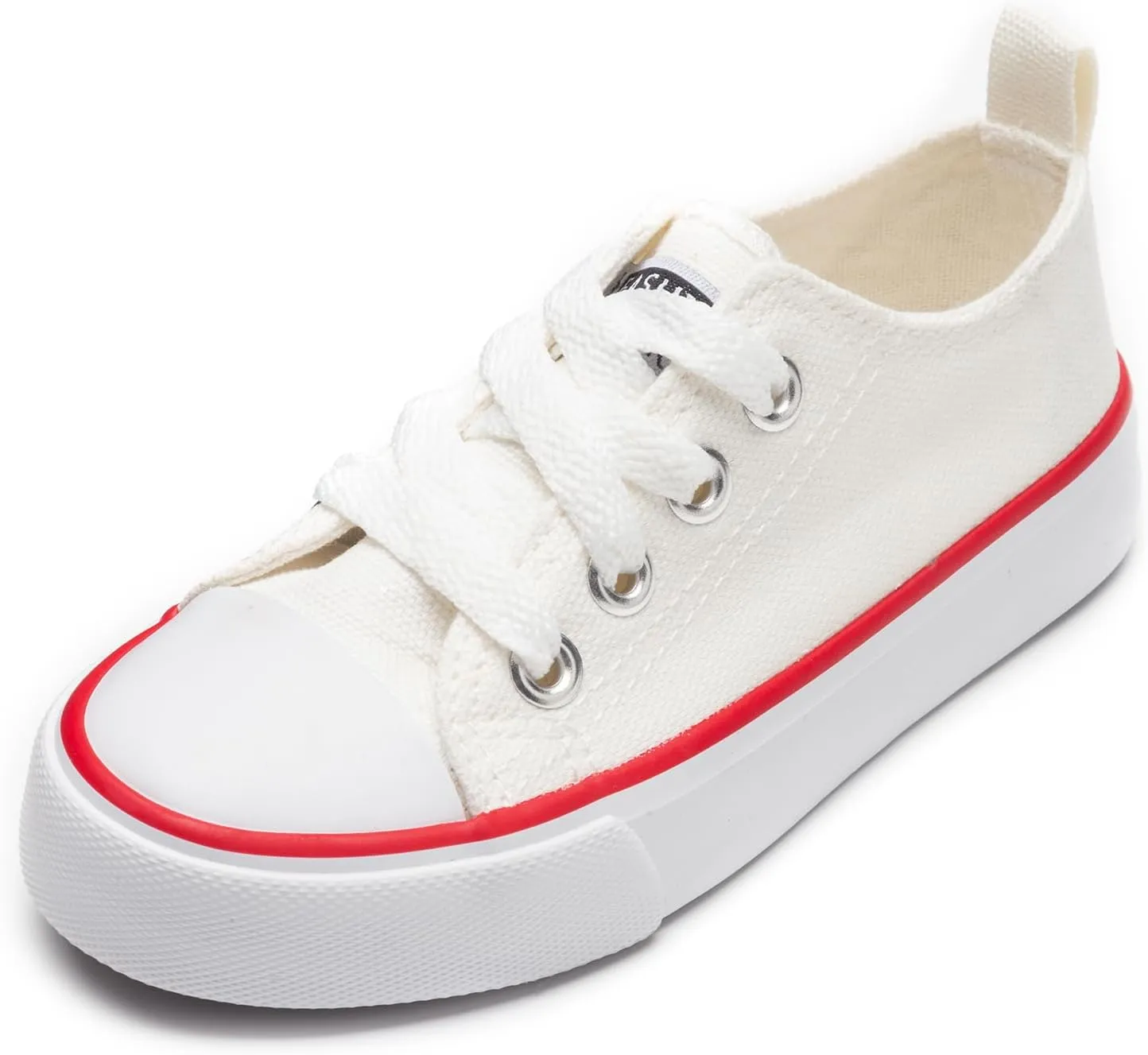 Toddler Canvas Shoes Casual Sneakers for Kids Boys and Girls Low Top Canvas Sneakers Lace Up Canvas Shoes