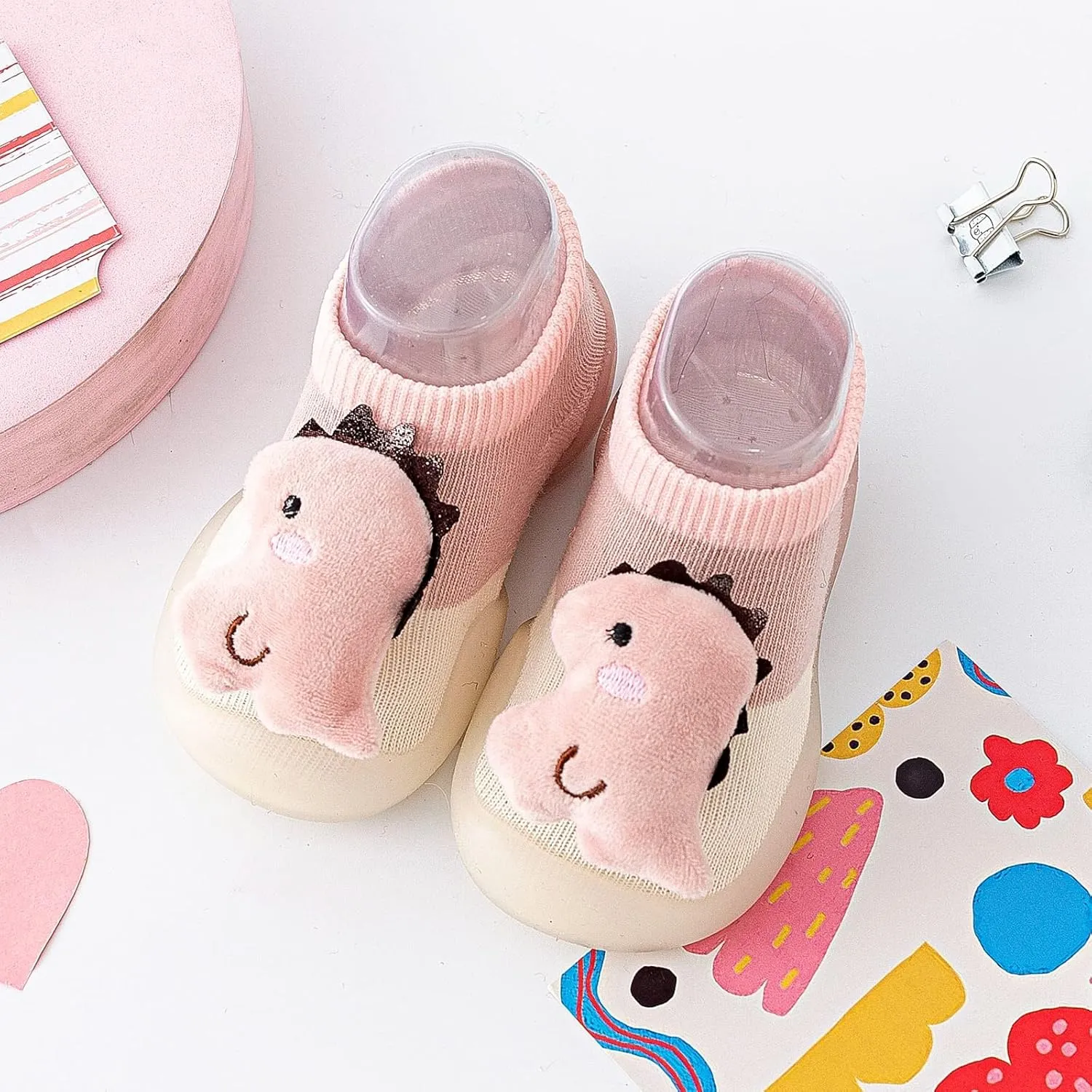 Toddler Girl Shoes Comfortable Infant Toddler Shoes Cute Dinosaur Puppy Pattern Children Mesh Breathable Floor Boy Shoes