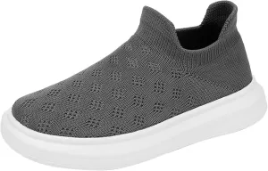 Toddler Slip On Sock Sneaker Shoes Boys Girls Sneakers Lightweight for Walking Mesh Athletic Running Tennis Shoes