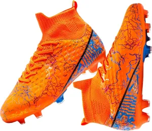 Unisex Adult Soccer Cleats Lightweight High-top Youth Training Football Cleats