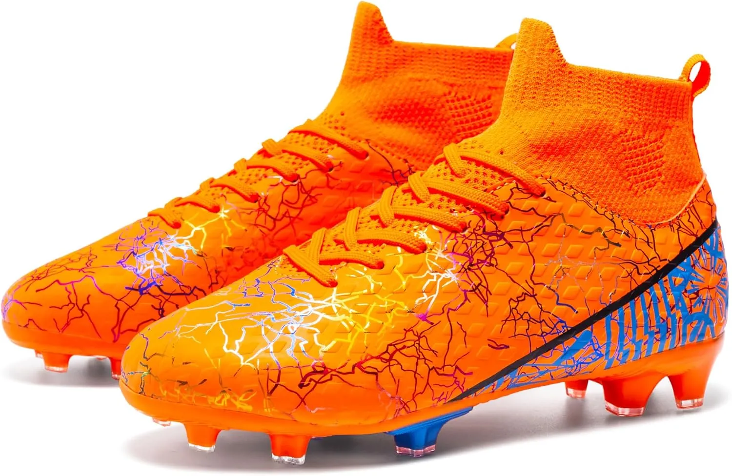 Unisex-Child Soccer Cleats Lightweight Kids Training Football Cleats