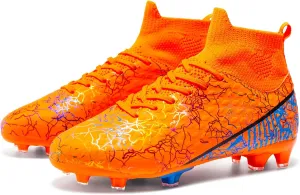 Unisex-Child Soccer Cleats Lightweight Kids Training Football Cleats