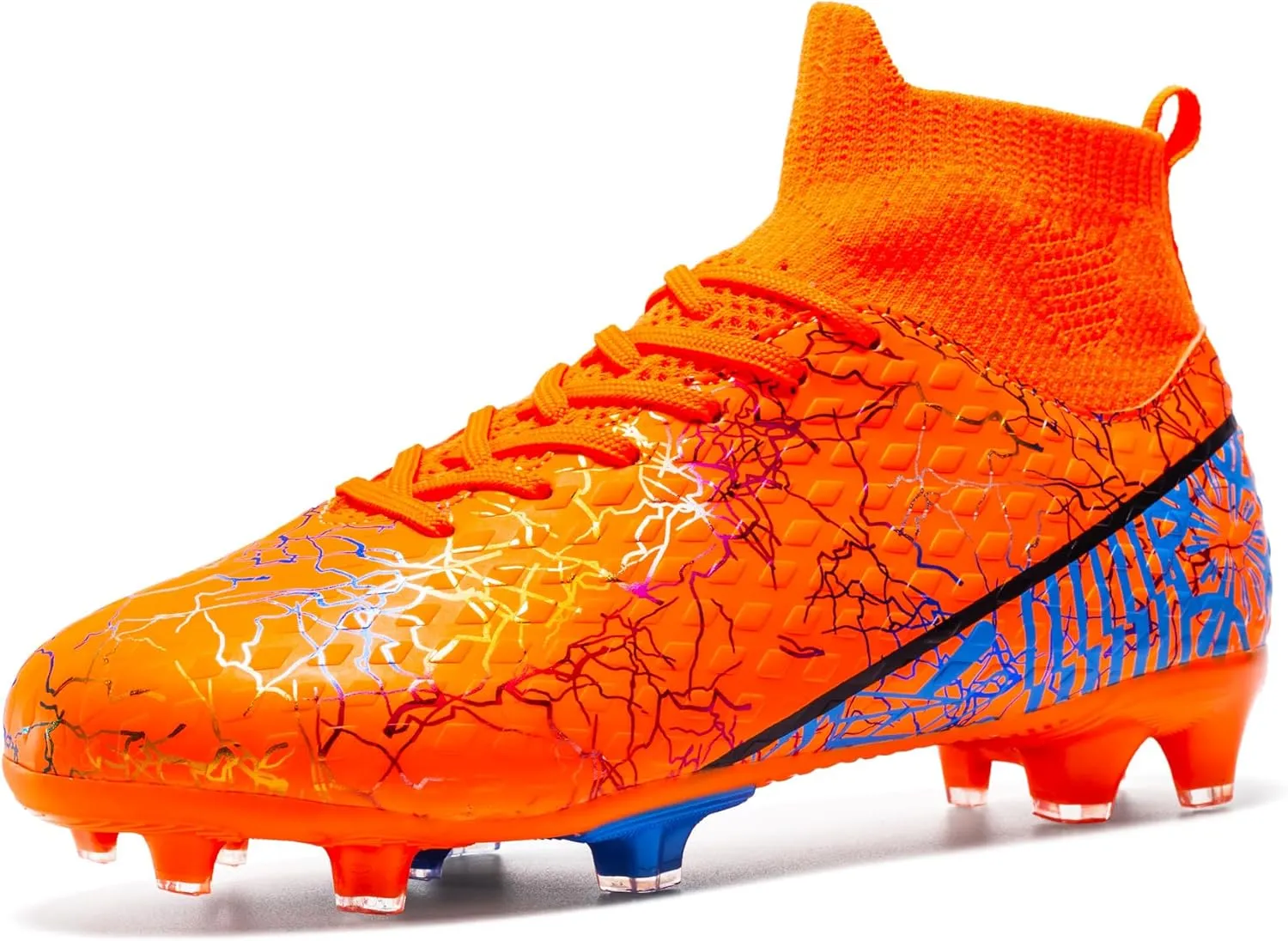 Unisex-Child Soccer Cleats Lightweight Kids Training Football Cleats