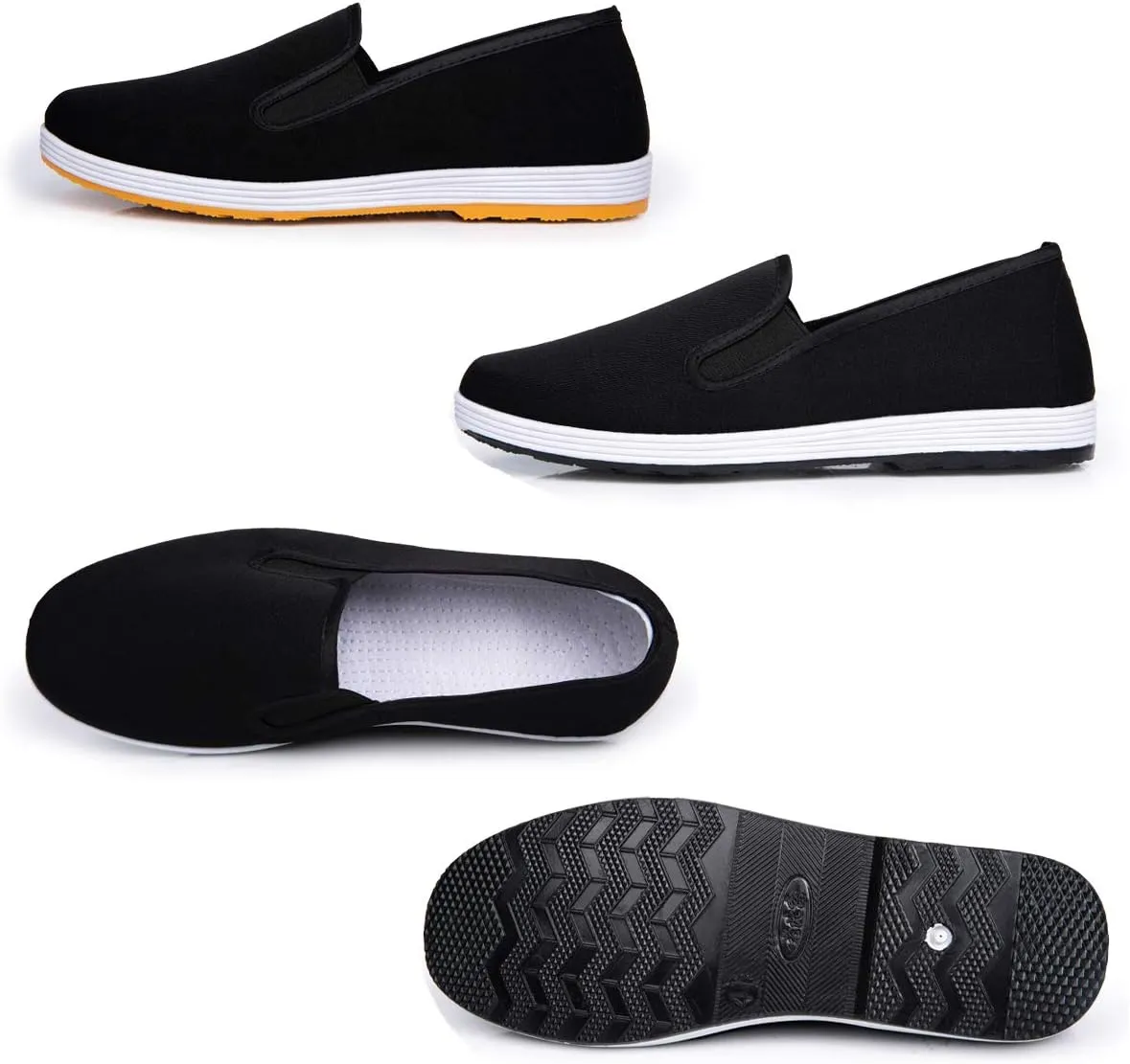 Unisex Chinese Traditional Old Beijing Cloth Kung Fu Martial Arts Tai Chi Canvas Shoes