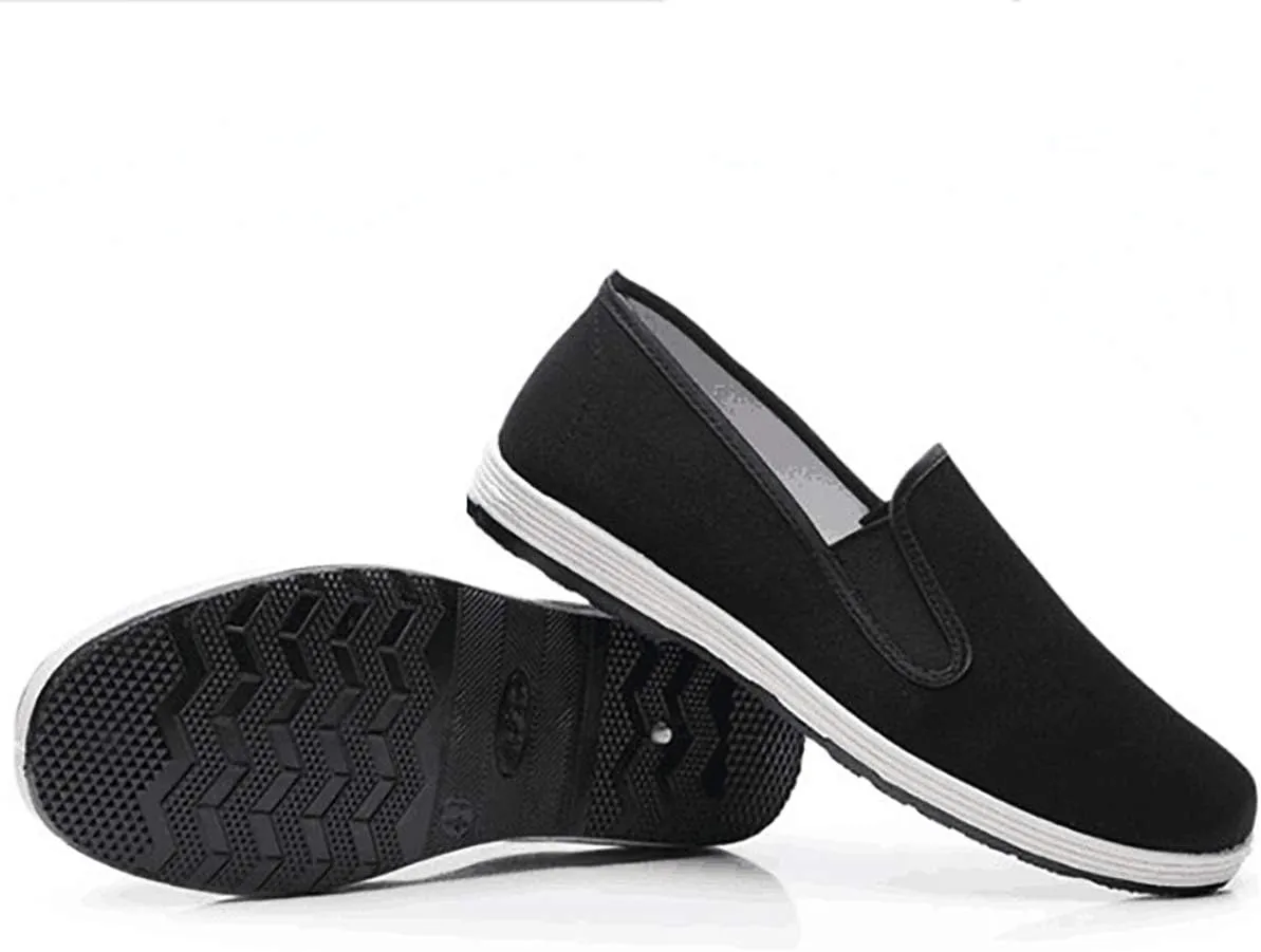 Unisex Chinese Traditional Old Beijing Cloth Kung Fu Martial Arts Tai Chi Canvas Shoes