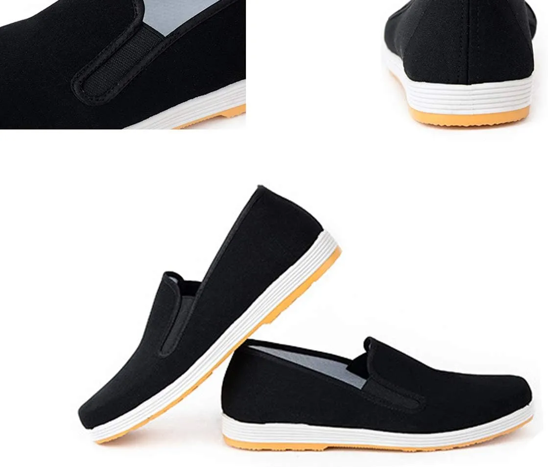 Unisex Chinese Traditional Old Beijing Cloth Kung Fu Martial Arts Tai Chi Canvas Shoes