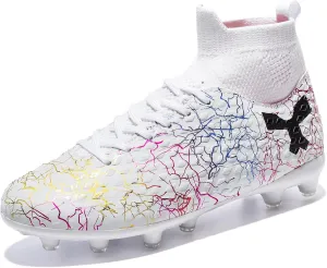 Unisex Kids Soccer Shoes Football Cleats Athletic Soccer Shoes Outdoor Sports Sneaker AG/FG
