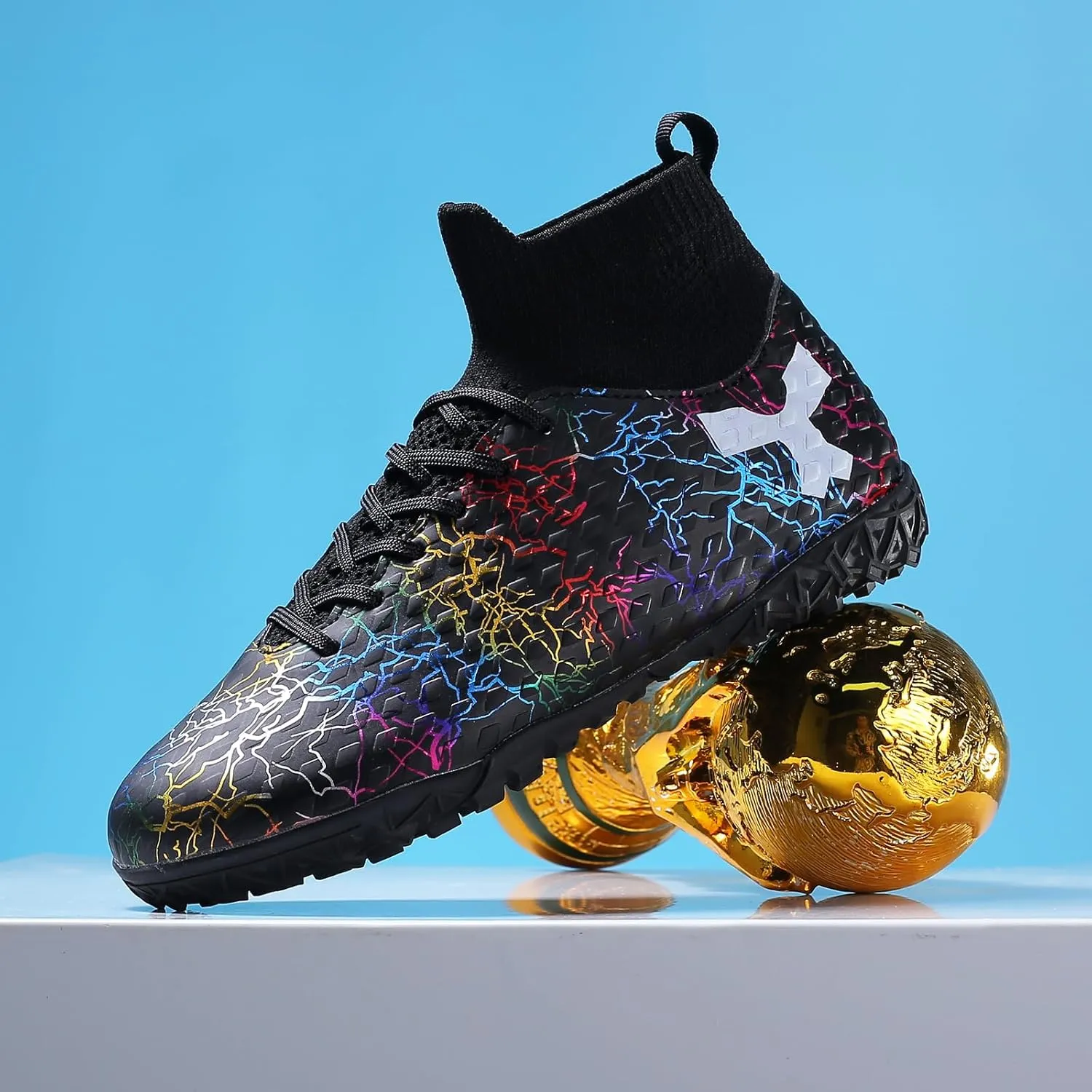 Unisex Kids Soccer Shoes Football Cleats Athletic Soccer Shoes Outdoor Sports Sneaker AG/FG