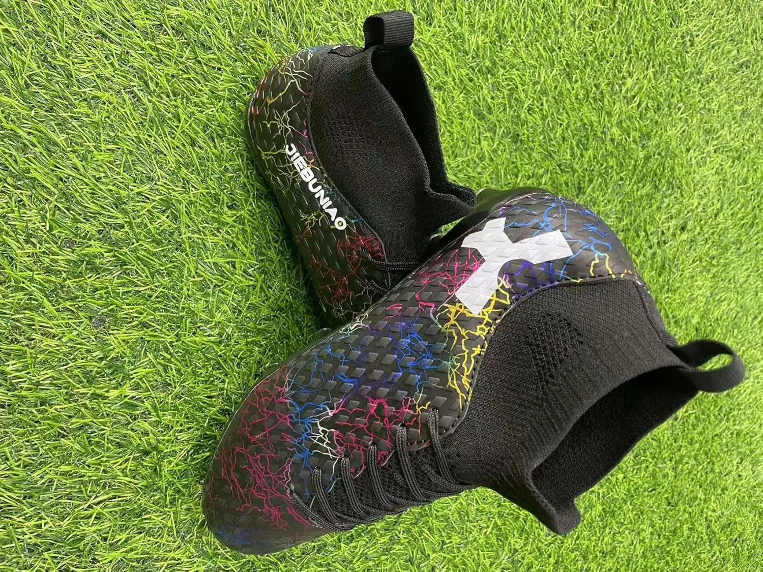 Unisex Kids Soccer Shoes Football Cleats Athletic Soccer Shoes Outdoor Sports Sneaker AG/FG