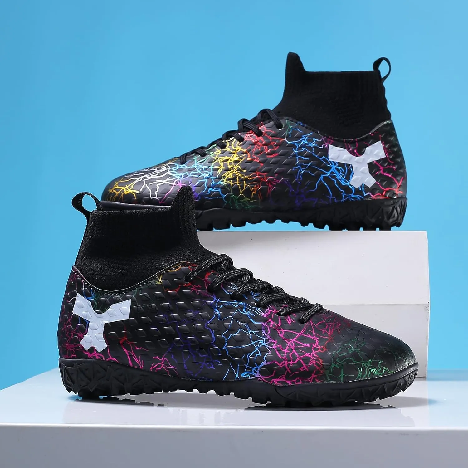 Unisex Kids Soccer Shoes Football Cleats Athletic Soccer Shoes Outdoor Sports Sneaker AG/FG