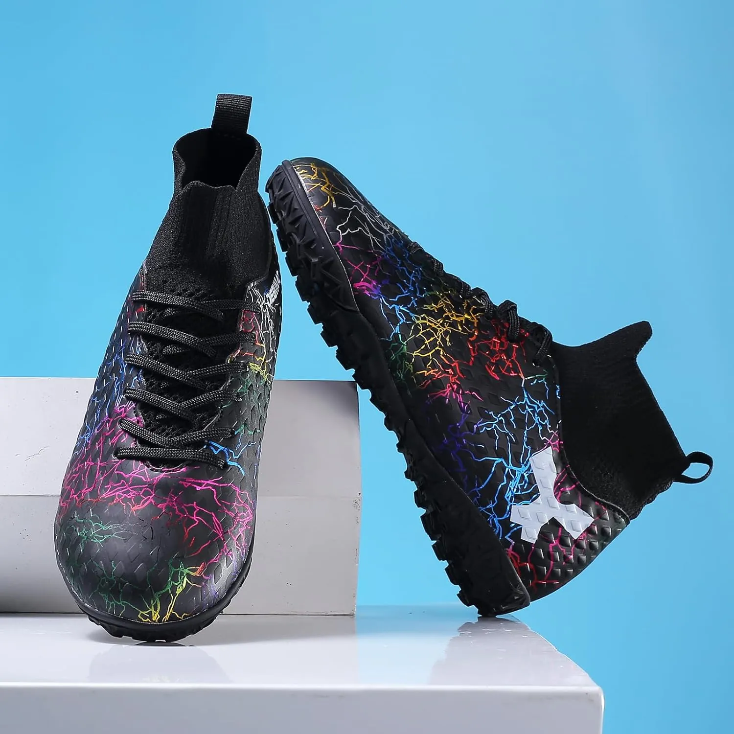 Unisex Kids Soccer Shoes Football Cleats Athletic Soccer Shoes Outdoor Sports Sneaker AG/FG