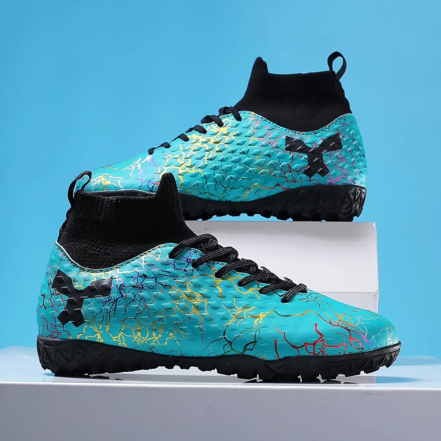 Unisex Kids Soccer Shoes Football Cleats Athletic Soccer Shoes Outdoor Sports Sneaker AG/FG