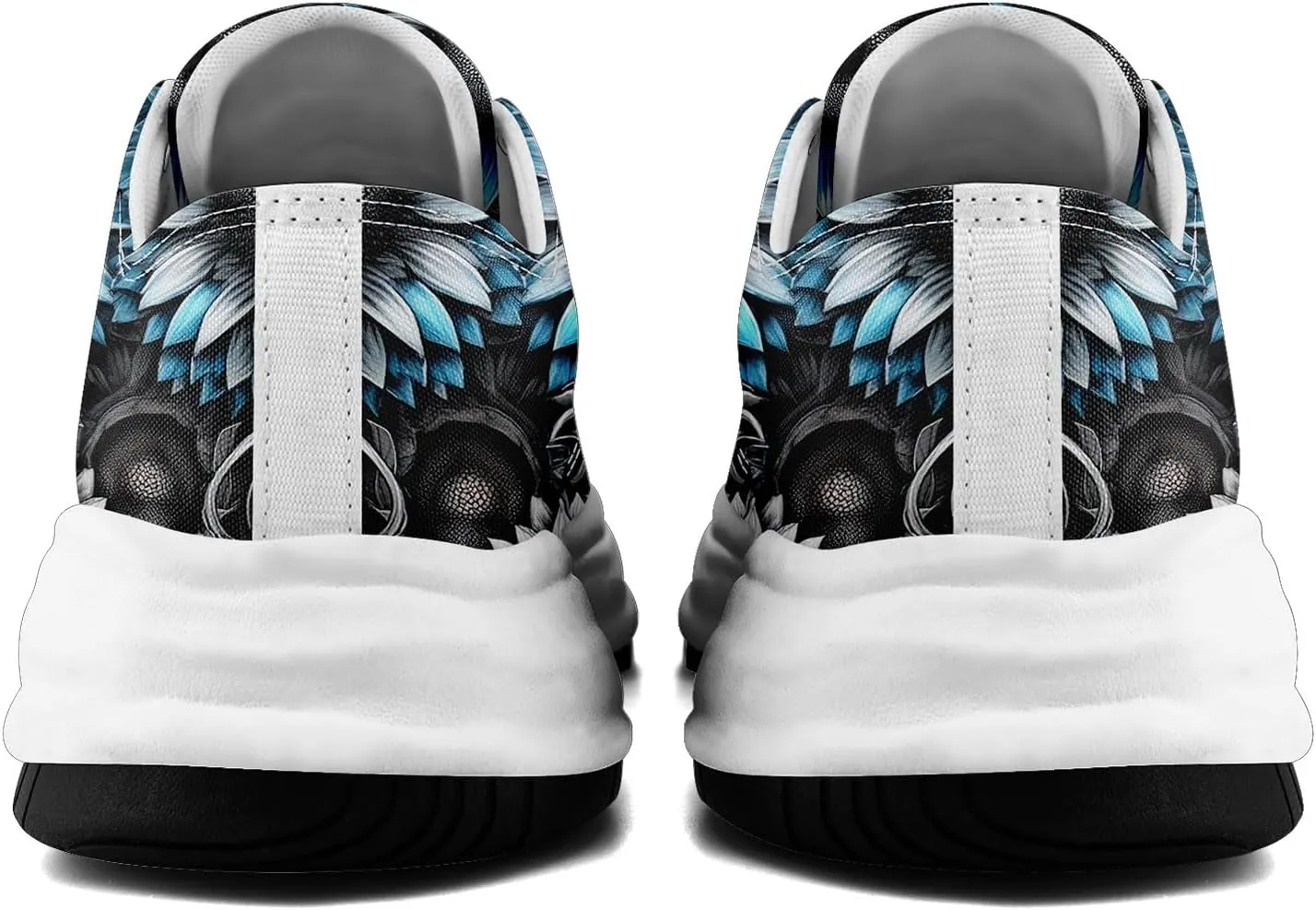 Unisex Skull Canvas Shoes Fashion Sneakers Low Top Flat Casual Tennis Walking Shoes for Men Women