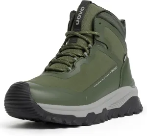 UOVO Men's Waterproof Hiking Boots  All-Season Non-Slip Outdoor Work & Trail Footwear