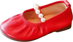 Valentine Slippers for Girls Toddler Pearl Girl Dress Shoes Girl Ballet Flats Size 9 Toddler Girl Sandals