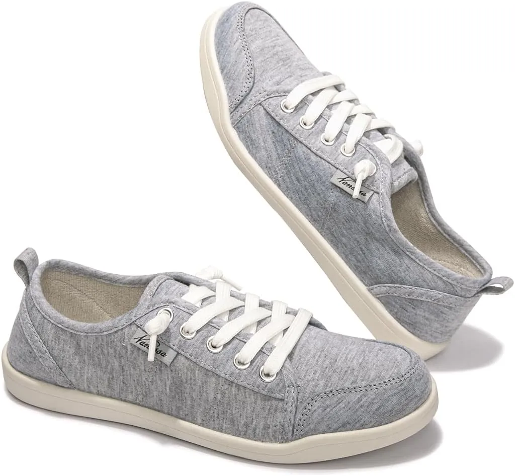 Vanessa Women's Slip On Canvas Sneakers Low Top Casual Shoes Comfort Fashion Sneaker Classic Flats Breathable Walking Shoes