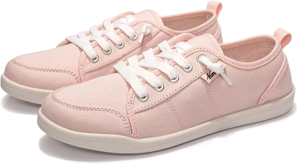 Vanessa Women's Slip On Canvas Sneakers Low Top Casual Shoes Comfort Fashion Sneaker Classic Flats Breathable Walking Shoes