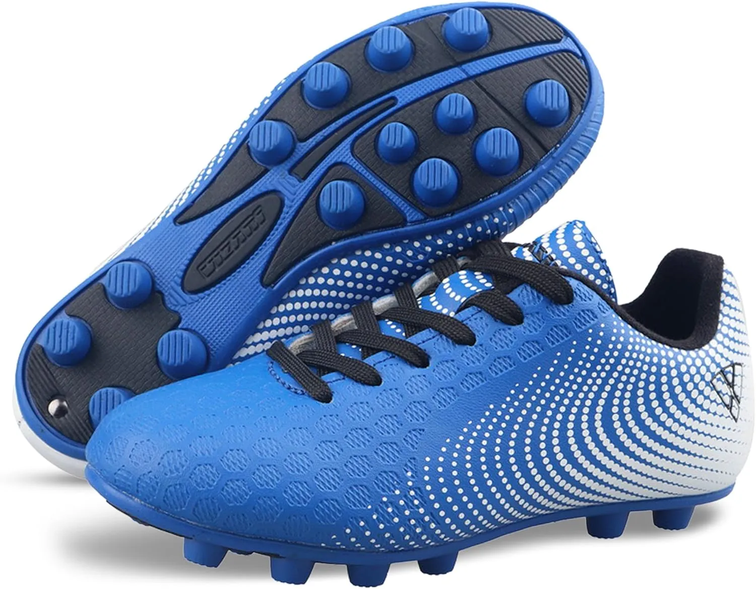 Vizari USA Stealth Boys Girls Soccer Cleats | Youth Firm Ground Athletic Outdoor Football Shoes for Toddler, Little Kid, Big Kid | Lightweight & Durable