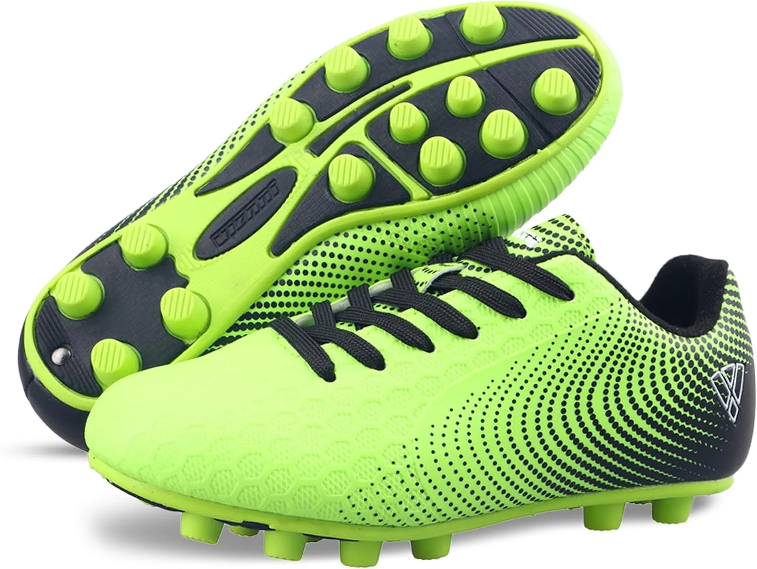Vizari USA Stealth Boys Girls Soccer Cleats | Youth Firm Ground Athletic Outdoor Football Shoes for Toddler, Little Kid, Big Kid | Lightweight & Durable