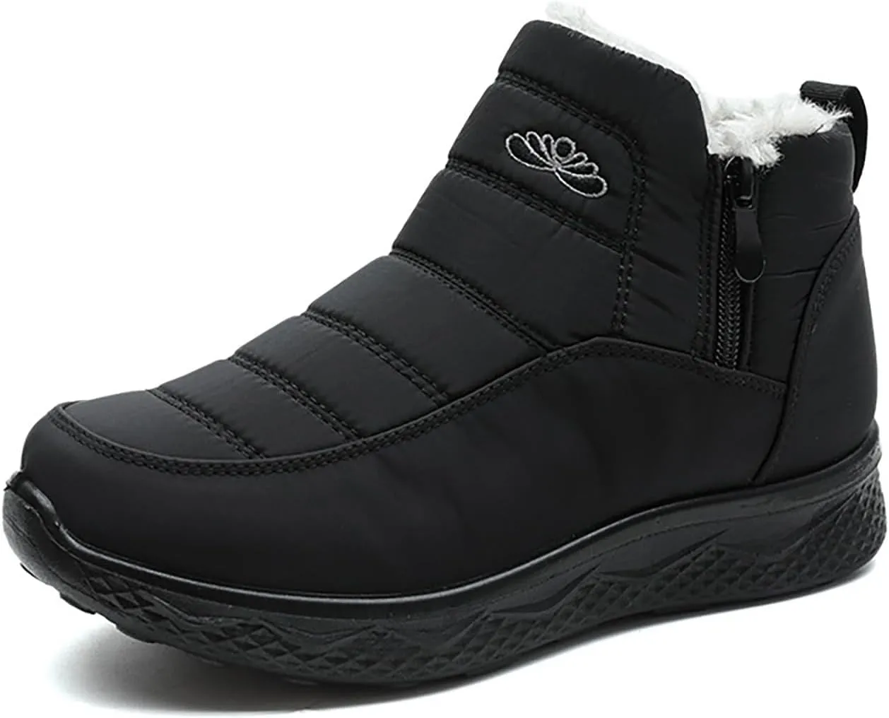 Waterproof Boots for Women Anti-Slip Mid-Calf Snow Boots Warm Outdoor Comfortable Hiking Booties