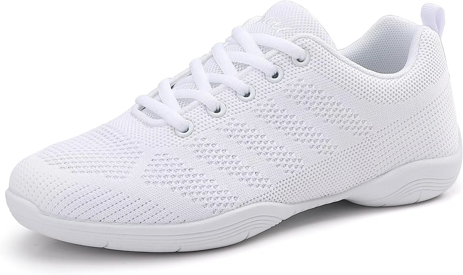 White Cheer Shoes Girls Dance Athletic Breathable mesh Women Gymnastic Training Tennis Competition Sneakers Flexible Cheerleading Tumbling Kid Youth Adult