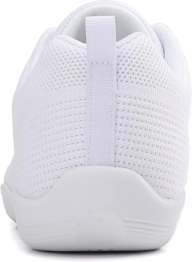 White Cheer Shoes Girls Dance Athletic Breathable mesh Women Gymnastic Training Tennis Competition Sneakers Flexible Cheerleading Tumbling Kid Youth Adult