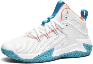 WILTENA Mens Fashion Non Slip Breathable Basketball Shoes Boy's Athletic Running Sports Shock Absorption Sneakers Youth Casual Shoes