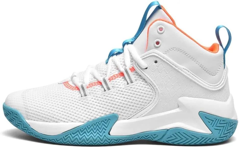 WILTENA Mens Fashion Non Slip Breathable Basketball Shoes Boy's Athletic Running Sports Shock Absorption Sneakers Youth Casual Shoes