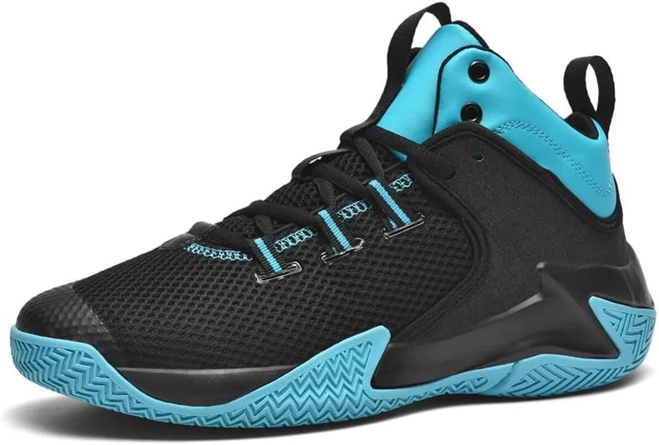 WILTENA Mens Fashion Non Slip Breathable Basketball Shoes Boy's Athletic Running Sports Shock Absorption Sneakers Youth Casual Shoes