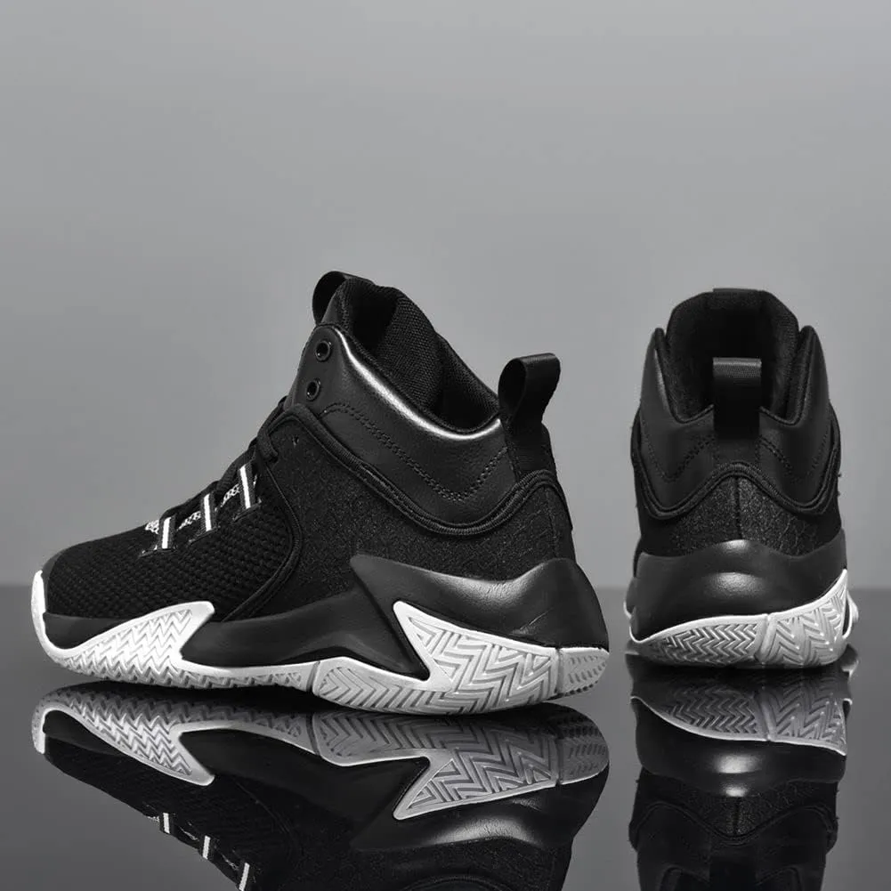 WILTENA Mens Fashion Non Slip Breathable Basketball Shoes Boy's Athletic Running Sports Shock Absorption Sneakers Youth Casual Shoes