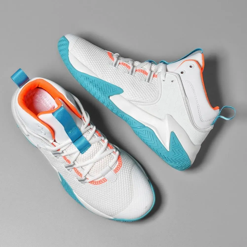 WILTENA Mens Fashion Non Slip Breathable Basketball Shoes Boy's Athletic Running Sports Shock Absorption Sneakers Youth Casual Shoes