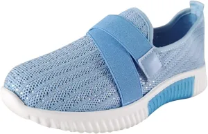 Women Comfortable Slip On Loafers Casual Walking Shoes Lightweight Canvas Sneakers Non Slip Flat Flats
